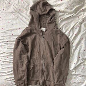 Fear of God Men's Taupe Zip-Up Sweater